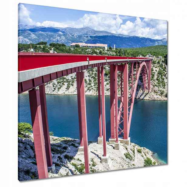 Obrazy 90x90 Chorvatsko Maslenica Most