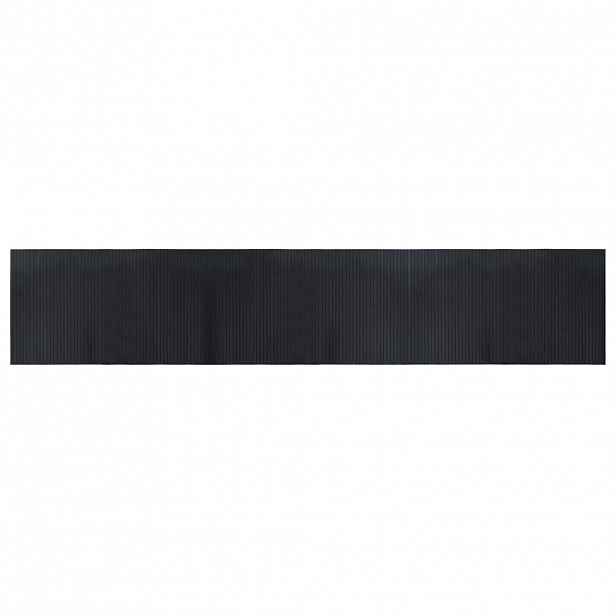 vidaXL Koberec obdélníkový černý 60 x 300 cm bambus
