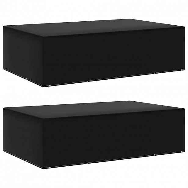 vidaXL Plachty na zahradní nábytek 2 ks 12 oček 325 x 205 x 90 cm