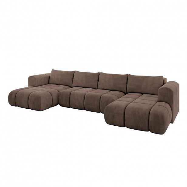 ALTDECOR SEDACÍ SOUPRAVA CLOUD-U 405x185x90 hnědý velur