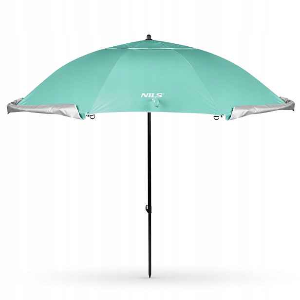 NC17114 Plážový Slunečník/paraván 2V1 XXL 240 CM Zelený Nils Nils