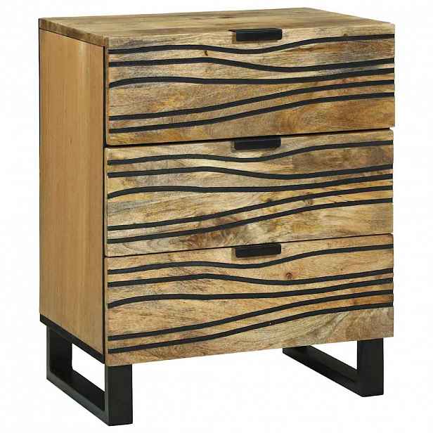 vidaXL Noční skříňka Přírodní 50 x 33 x 62 cm Kompozitní dřevo