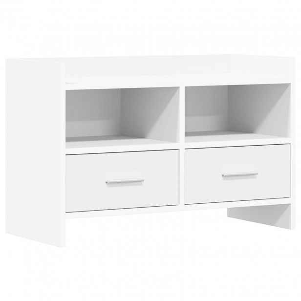 vidaXL Televizní skříň 71,5 x 33 x 47 cm Bílá Kompozitní dřevo