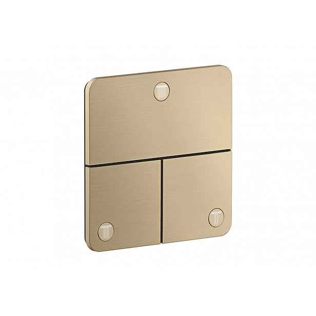 Axor ShowerSelect ID - Ventil pod omítku pro 3 spotřebiče, kartáčovaný bronz 36781140
