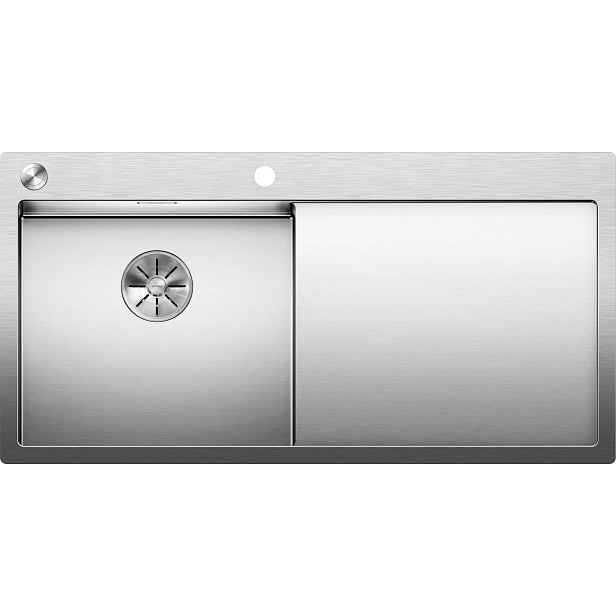 Blanco Claron 5 - Dřez, 100x51 cm, s ovládáním odtoku, nerez 521626