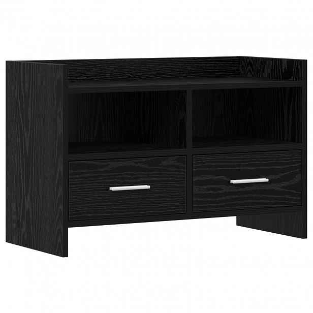 vidaXL Televizní skříň 71,5 x 33 x 47 cm Černý dub Kompozitní dřevo
