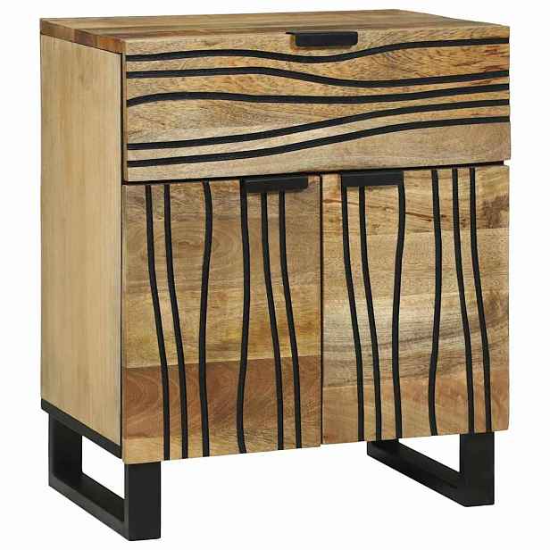 vidaXL Noční skříňka Přírodní 50 x 33 x 60 cm Kompozitní dřevo