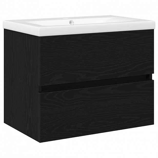 vidaXL Skříňka pod umyvadlo Černý dub 60 x 39 x 62 cm Kompozitní dřevo