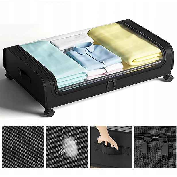 Úložný box pod postel na kolečkách šuplík pro 2 skladování