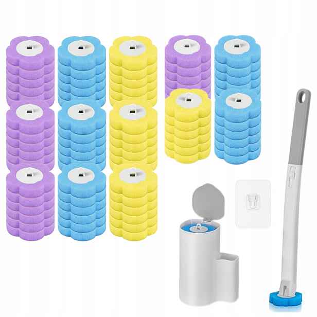 Bezdotykový toaletní kartáč 78 x na jedno použití hygienické vložky Ocean
