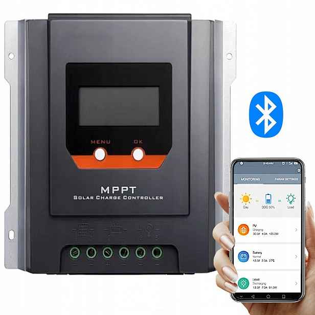 Regulátor Nabíjení Mppt 30A 12/24 S Bluetooth
