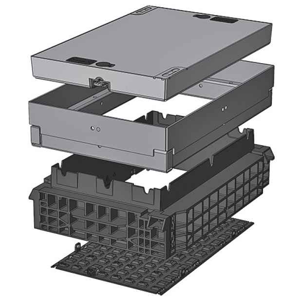 Šachta kabelová Langmatz EK368 poklop D400 betonový