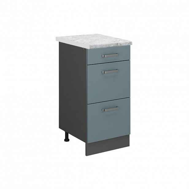Vicco SPODNÍ SKŘÍŇKA KUCHYŇSKÉ LINKY R-Line Modrošedá 40 cm PD Mramor