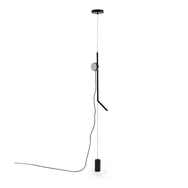 Černá LED stmívatelná stojací lampa (výška 339 cm) Orey – Kave Home