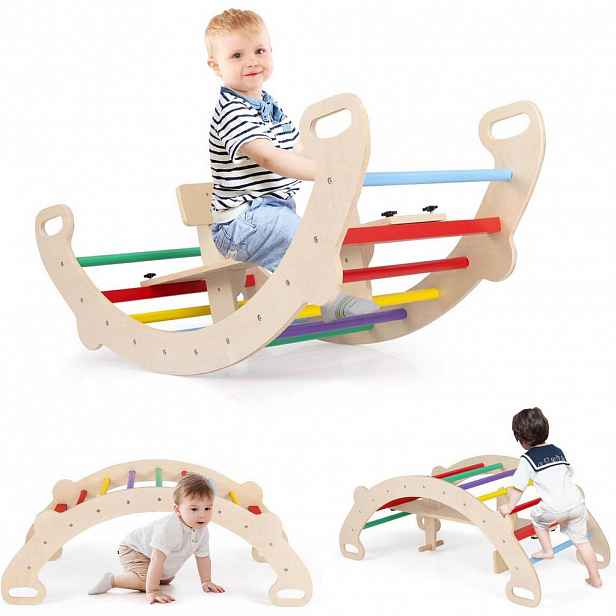 COSTWAY LEZECKÁ HRAČKA 44 cm, vícebarevná