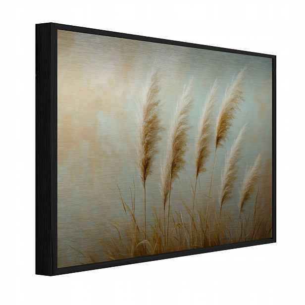 Obraz na kovu Tráva Boho Béžová 3D do předsíně Kanceláře 150x100