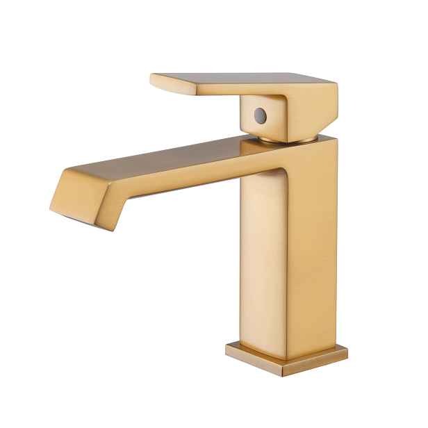 Umyvadlová baterie Mixxus Premium Gaudi 001 Brushed Gold, zlatá
