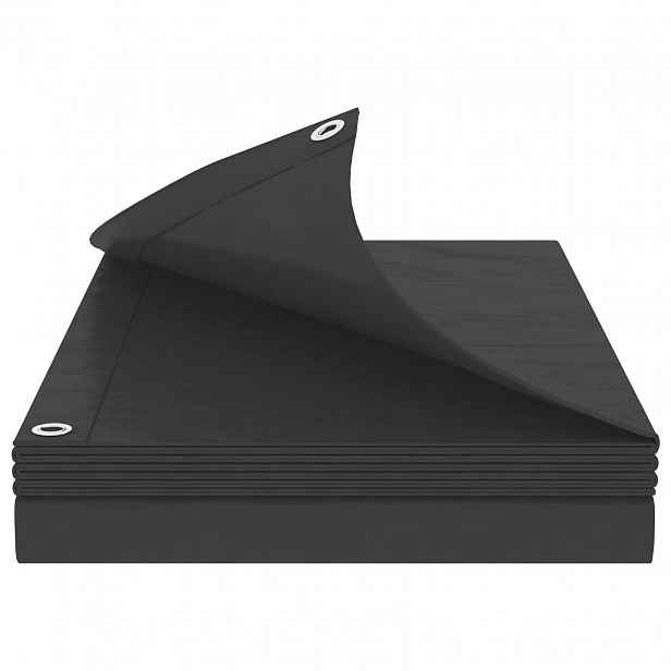 vidaXL Plachta s oky Antracitová šedá 6 x 8 m 90 gsm PE