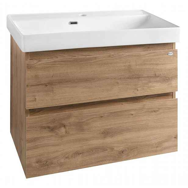 Aqualine Altair - Umyvadlová skříňka 76x60x37 cm, dub emporio AI388