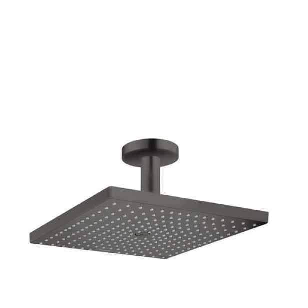 Hlavová sprcha Hansgrohe Raindance strop včetně sprchového ramena kartáčovaný černý chrom 26250340