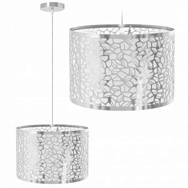 Závěsná Lampa Glam Moderní Chrom Kovová XL