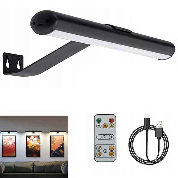 Bodová lampa napájená bateriemi, regulovatelný jas, 3 barevné teploty