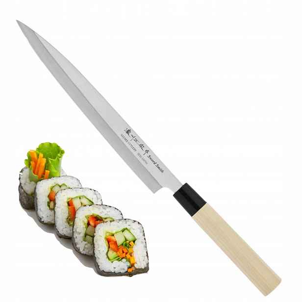 Satake nůž S/d 420J2 Levoruký Japonský Nůž Sashimi Yanagiba na sushi 24 cm