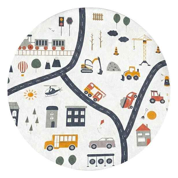 Pratelný dětský hrací koberec ø150 cm World Around Me – Mila Home
