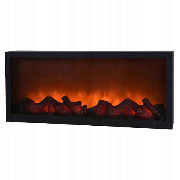 Elektrický závěsný krb na zeď Led do obývacího pokoje 57x25 cm