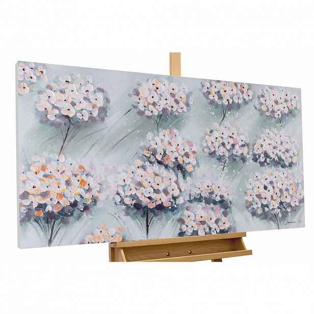KUNSTLOFT RUČNĚ MALOVANÝ AKRYLOVÝ OBRAZ MODRÝ/ŠEDÝ, 120/60 CM