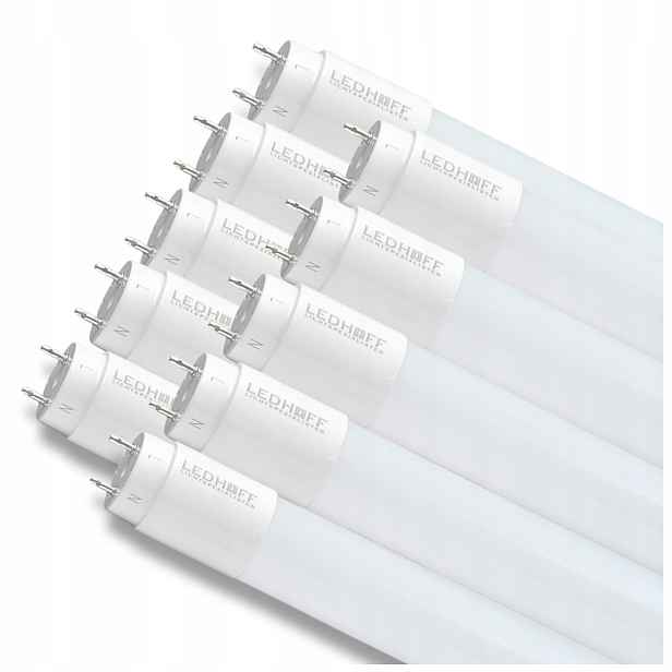 Led Trubicová Zářivka 18W T8 120cm 6500K Studená Bílá Vysoký Světelný Tok 1800lm x10 ks