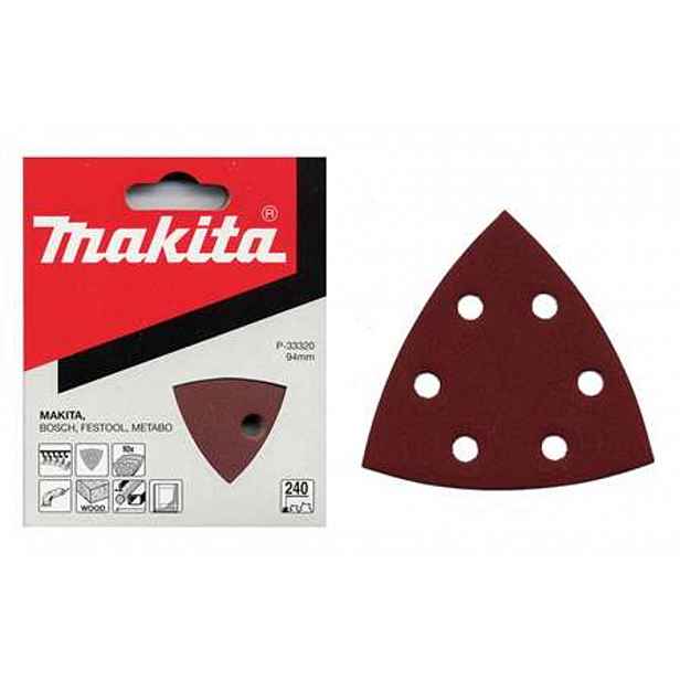Makita - Brusný papír K60, 94x94 mm, 10 ks P-33261