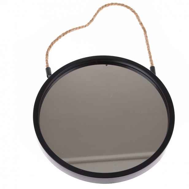 Plastové závěsné zrcadlo Embellir černá, pr. 25 cm, pr. 25 cm