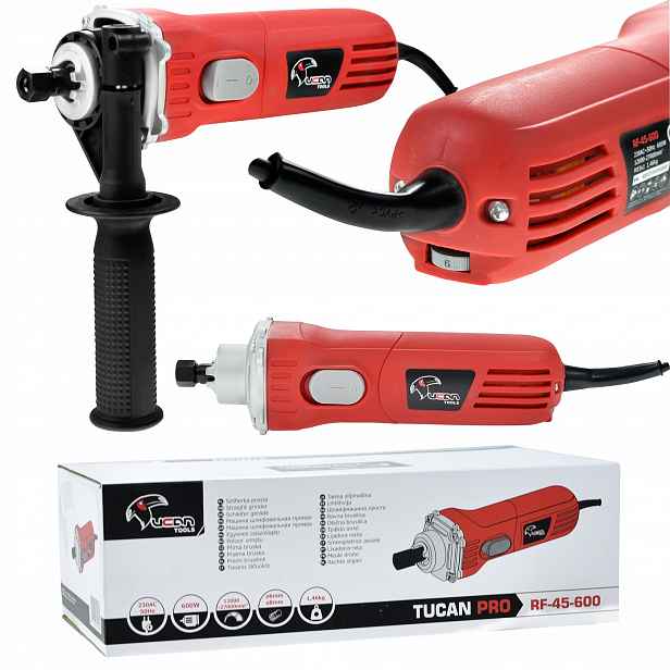 Přímá Stopková Bruska Krátká 600 W S Regulací Otáček
