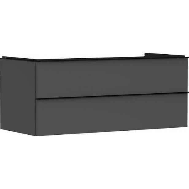 Skříňka pod umyvadlo pod desku Hansgrohe Xelu Q 118x49,5x55 cm šedá matná 54083670