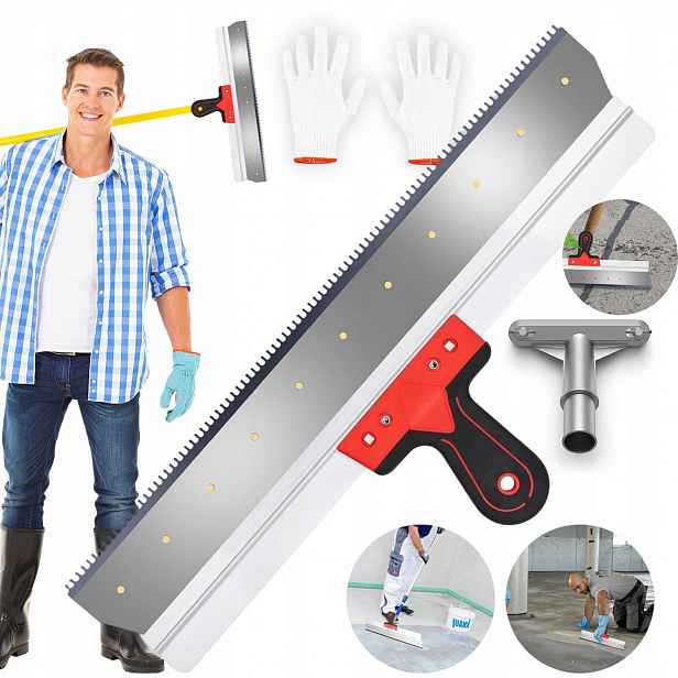 Stěrka Pro Potěry Samonivelační Podlaha 560 MM Nerezová Ocel Odolná