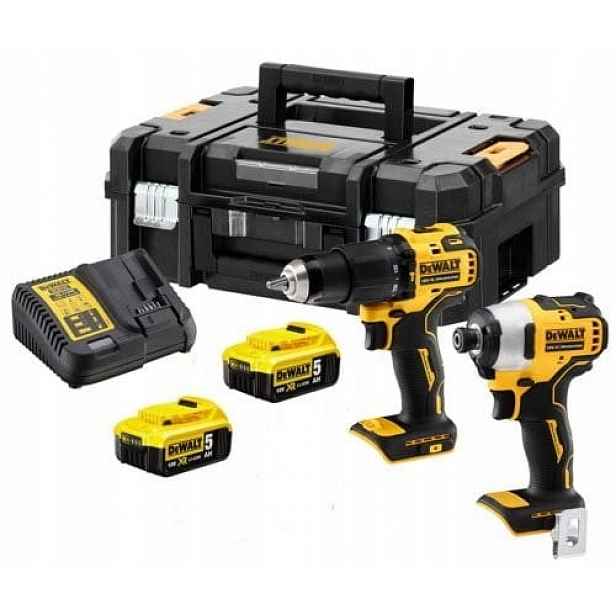 Dewalt DCK2062P2T Sada Vrtačka DCD709 Rázový UTahovák DCF809 2x5Ah