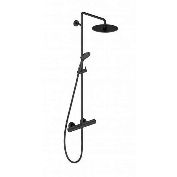 Duravit C.1 - Sprchový set s termostatem, matná černá C14280008046