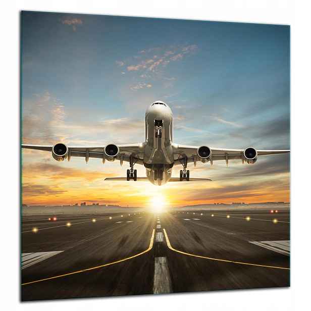 Skleněná Ochranná Deska Panel Lepidlo 60x65 Krajina