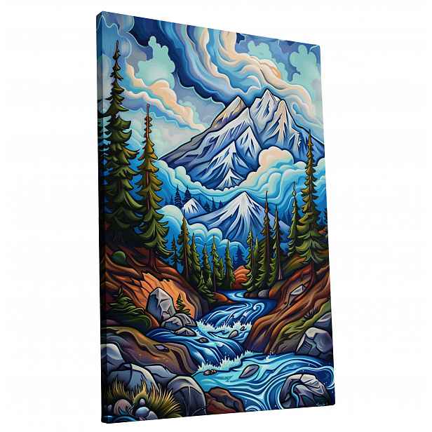 Obraz na plátně Malebná horská krajina do bytu, pokoje, obývacího pokoje 60x90