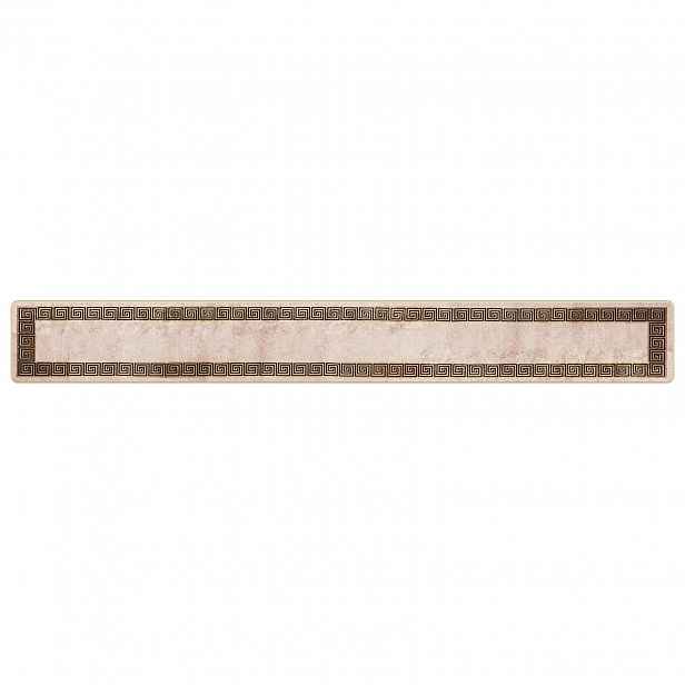 vidaXL Běhoun MARSA Černá 50 x 400 cm Polyester a PVC