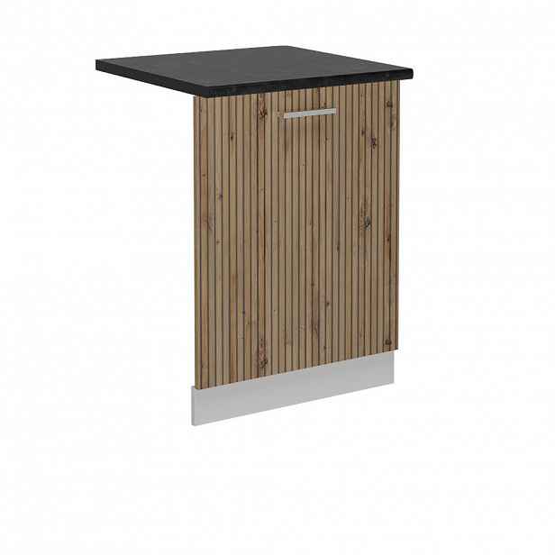 Vicco ČELNÍ PANEL MYČKY R-Line Řemeslný dub 60 cm , PD Antracit