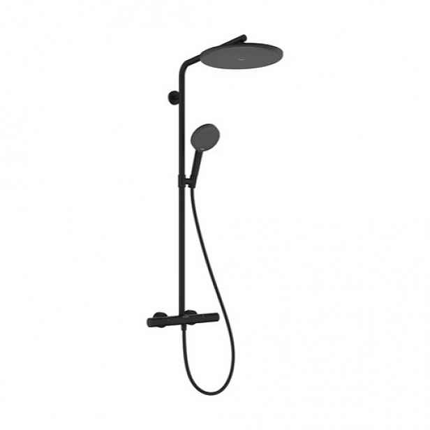 Hansgrohe Raindance Alive S Puro sprchový systém s termostatickou baterií matná černá 24594670