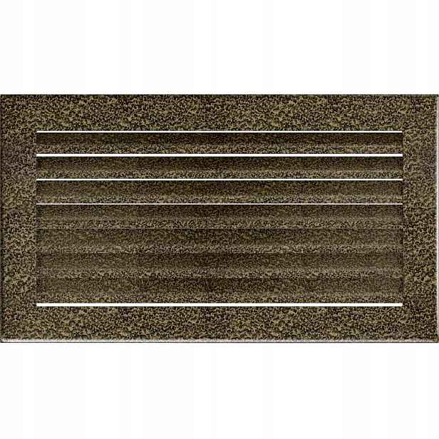 Ventilační mřížka Fresh 17x30 černo-zlatá