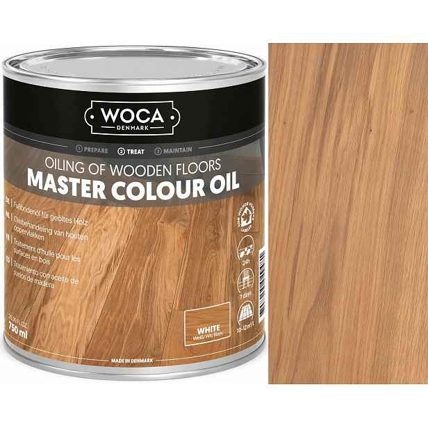 Woca Master Colour Oil White 0,75L bílý barvicí olej na podlahy