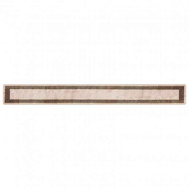 vidaXL Běhoun MARSA Černá 50 x 450 cm Polyester a PVC