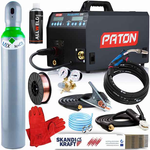 Invertorová Svářečka Paton Mig 250 Mma Tig 230V 250A Puls Igbt 3V1