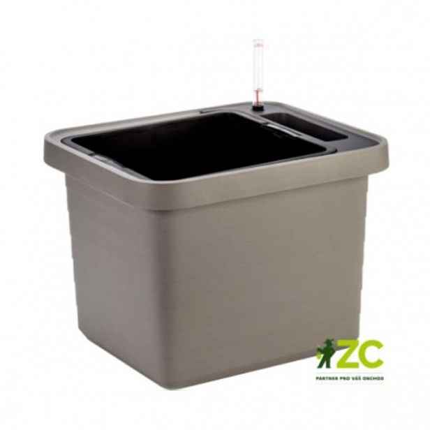 Truhlík samozavlažovací BERBERIS UNO plast taupe 45cm