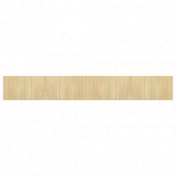 vidaXL Koberec obdélníkový světle přírodní 60 x 400 cm bambus