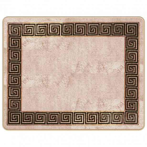 vidaXL Běhoun MARSA Černá 80 x 100 cm Polyester a PVC